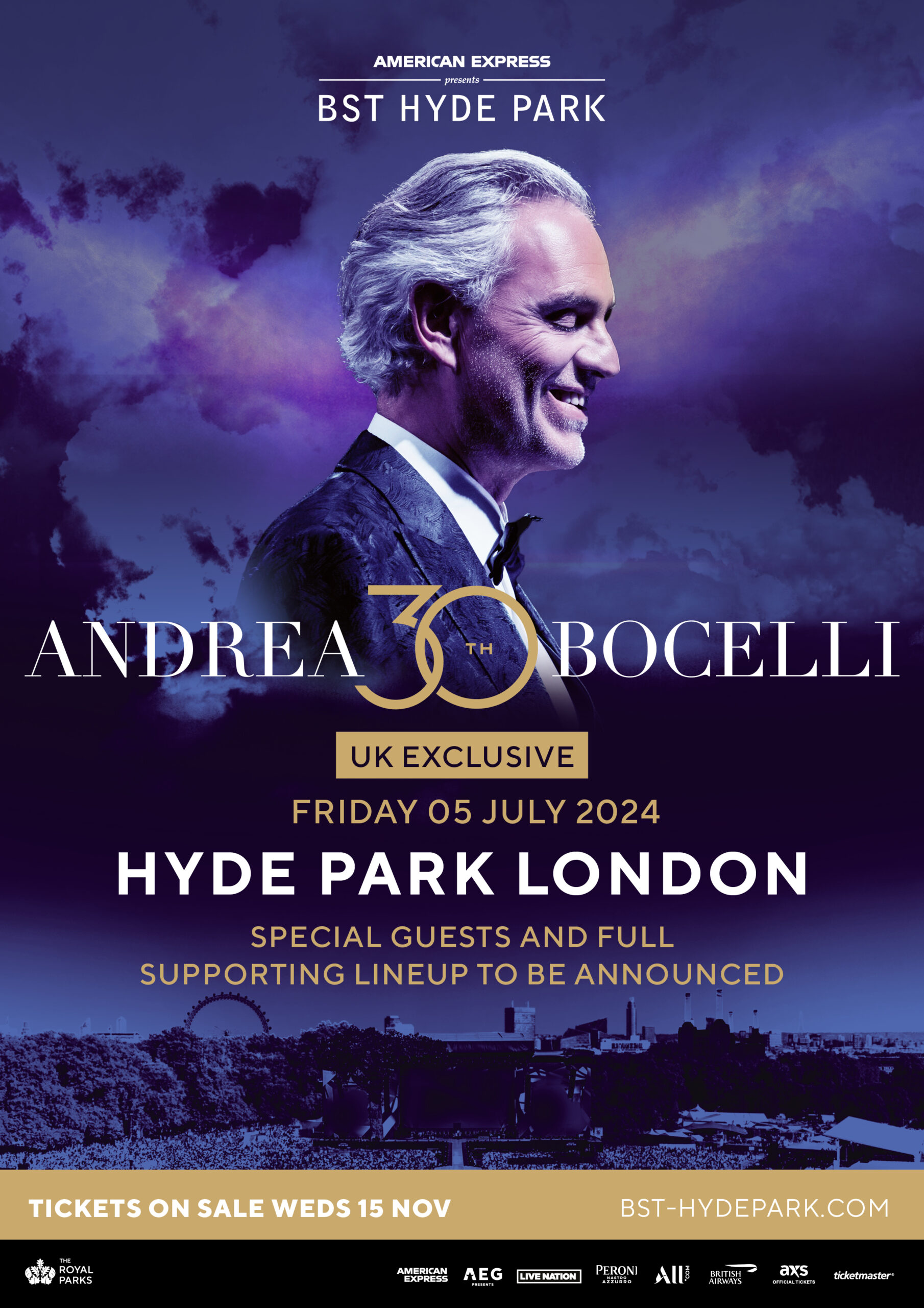 International superstar Andrea Bocelli to headline American Express presents BST Hyde Park Student Magazine Student Pages