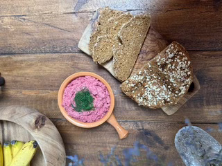 Peppered Mackerel and Beetroot Pate